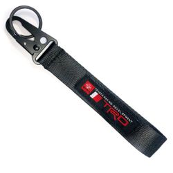 BRAND New JDM TRD Black Racing Wrist Keychain Metal key Ring Hook Strap Lanyard Universal