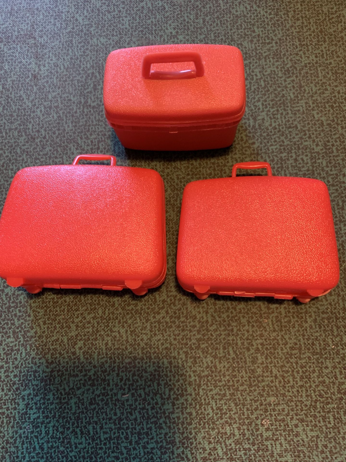 Set of 3 Barbie Luggage -RED