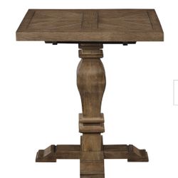 Eldridge - Pedestal End Table In Haze