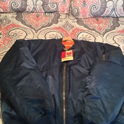 Brand New reVersible Blue/Orange Flight Jacket