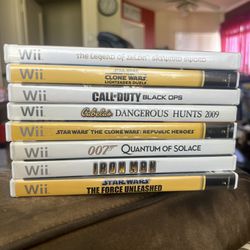 Nintendo Wii Game Lot. Several Star Wars Call Of Duty Super Mario Bros  007 Quantum Of Solace Iron Man And More 