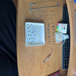 Young Girl Jewelry And Tray