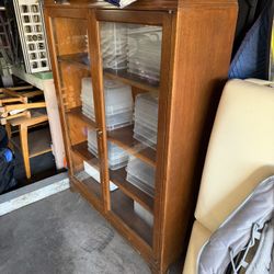Antique Bookcase. All Wood. 
