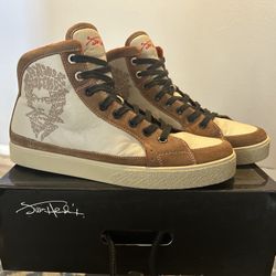 Jimi Hendrix voodoo child limited edition brown leather sneakers rare