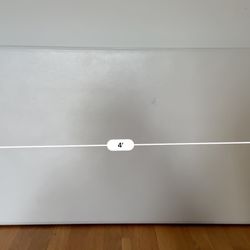 4-Foot Commercial Adjustable Folding Table, Almond 48" W x 24" D