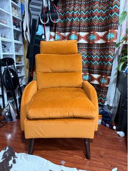 Rust orange chair