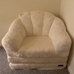 MAXYOYO Folding Sofa Bed, 2 in 1 Convertible Sofa to Lounger Comfy Single Bean Bag Chair for Adults