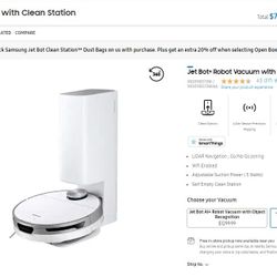 Samsung - Jet Bot+ Robot Vacuum with Clean Station
