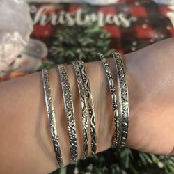 925 Sterling Silver Set Of 6 Pieces 