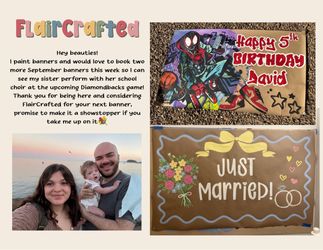 Custom Hand-Painted Party Banner