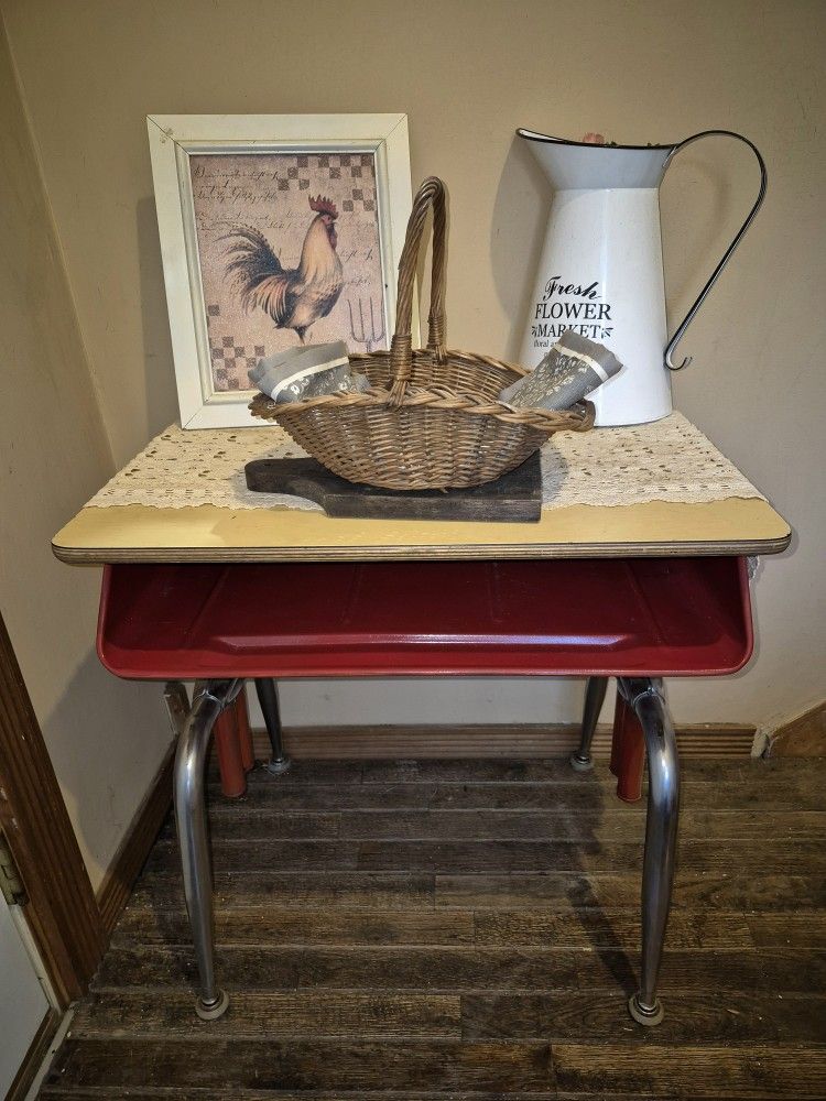 Vintage Red Desk
