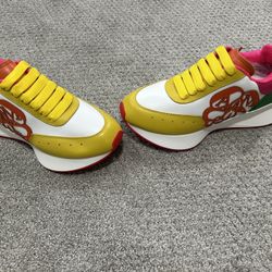 Alexander McQueen Colorful Sneakers with Yellow New no box. I have size 9 Unisex 