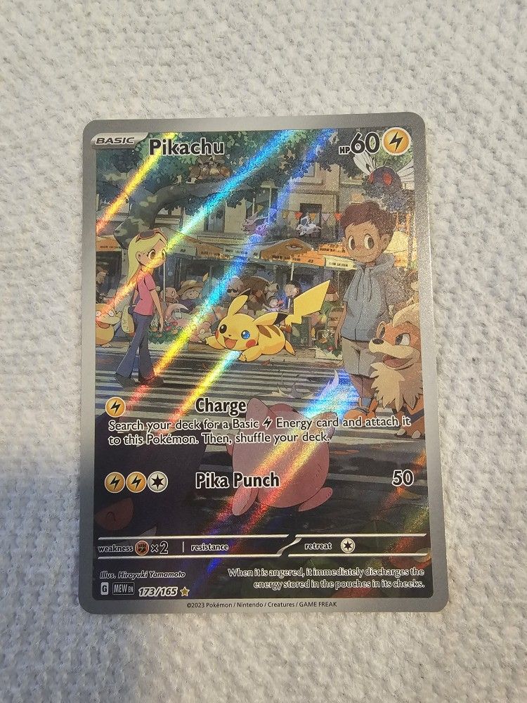 Pikachu - 173/165 151 Illistration Rare 151 Mint