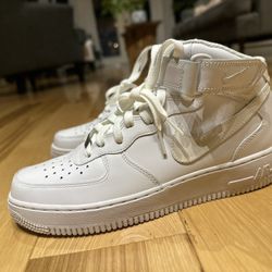 Nike Air Force 1 Mid – White – Size 8.5 – Clean