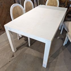 Washed Dining Table 65 Inch