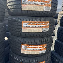 215/45/17 Arroyo #4 New Tires Mount & Balance // Set De 4 Llantas Nuevas Arroyo Instaladas Y Balanceadas