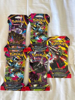 Pokémon TCG Mega Evolution Pitch Black Booster Packs x5