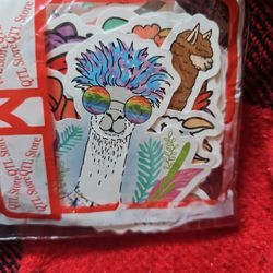 52 Crazy Llama Stickers