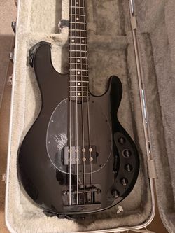 Sterling Dark Ray Dark Glass Pre Amp Bass Guitar Music Man
