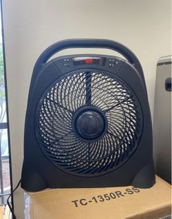 Portable Quiet Table Box Fan With Remote Control