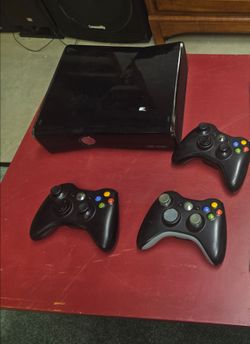 Xbox 360s with 3 wireless controllers