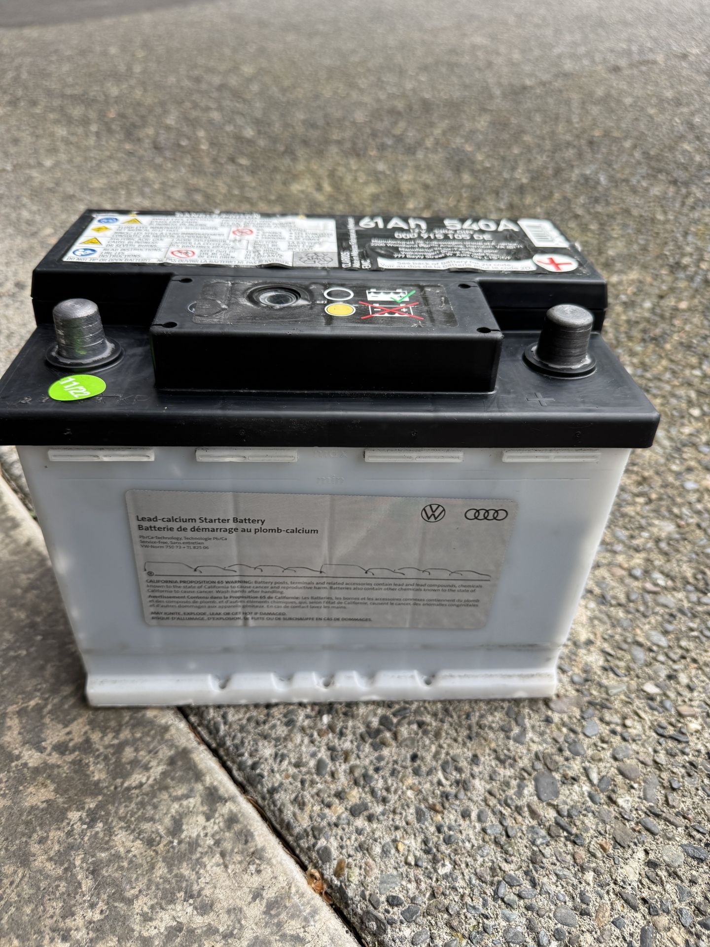 Original VW Audi Car Battery Size H5