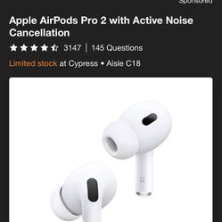 AirPod Pro 2 Active Noise Cancellation 