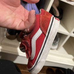 Size 7 Toddler Red Vans