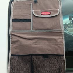 Rubbermaid  Back  Seat Organizer  / Auto Organizer Khaki 24.0 in x 15 in.