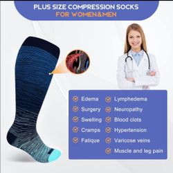 Box of Levsox XL Compression Sox - New - 3 Pair