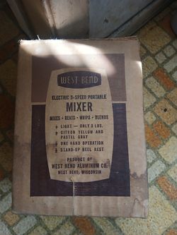 West bend vintage electric mixer