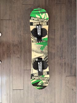 SportsStuff Snow Ryder Kids Wood Snowboard 90cm Green