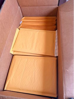 Box full of mailing envelopes Box full of mailing envelopes