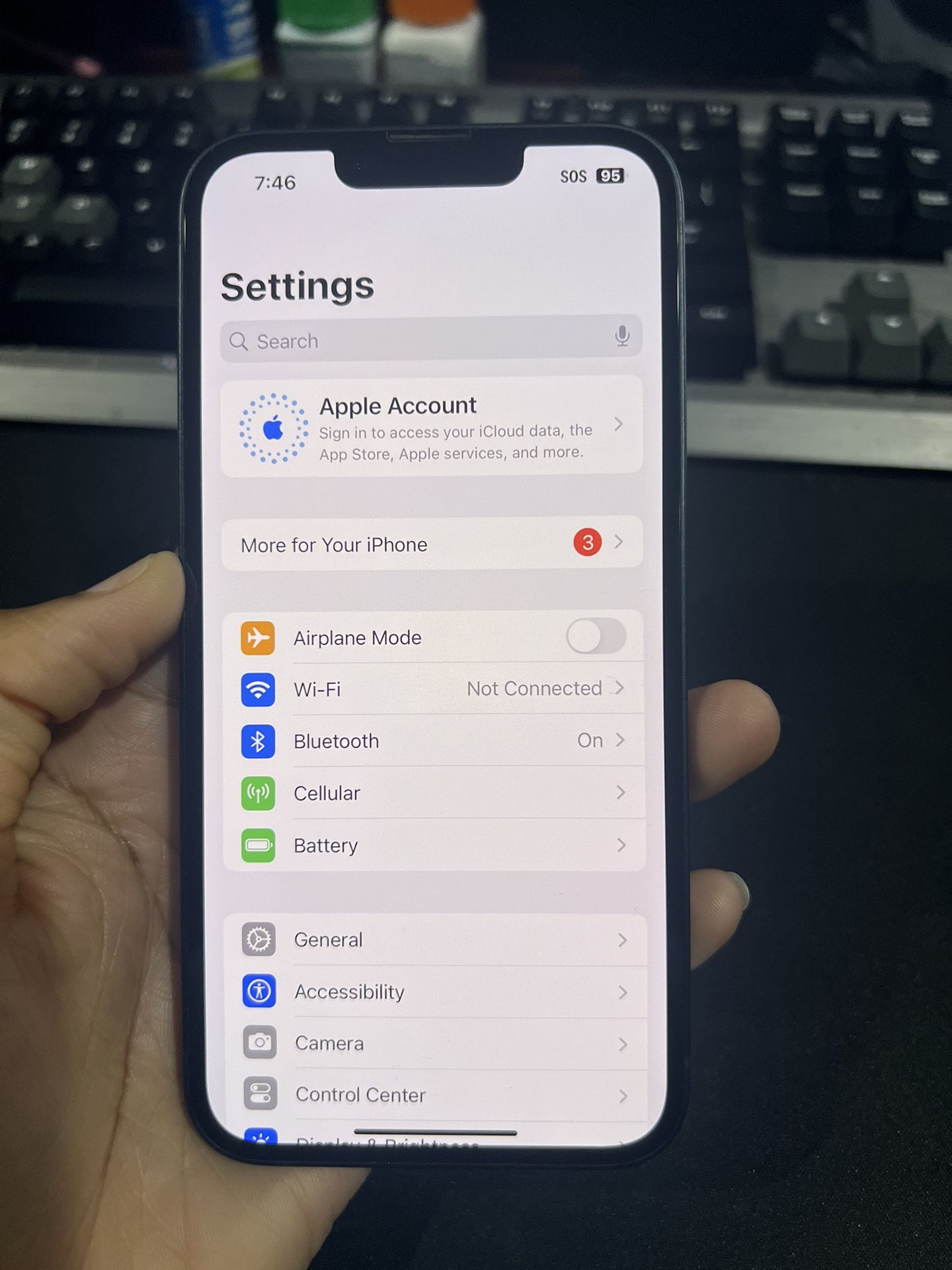 Apple iPhone 14 - 128 GB -Dark Blue (T-Mobile) Sim Locked **Read Description**