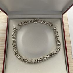 Beautiful Byzantine Silver Necklace