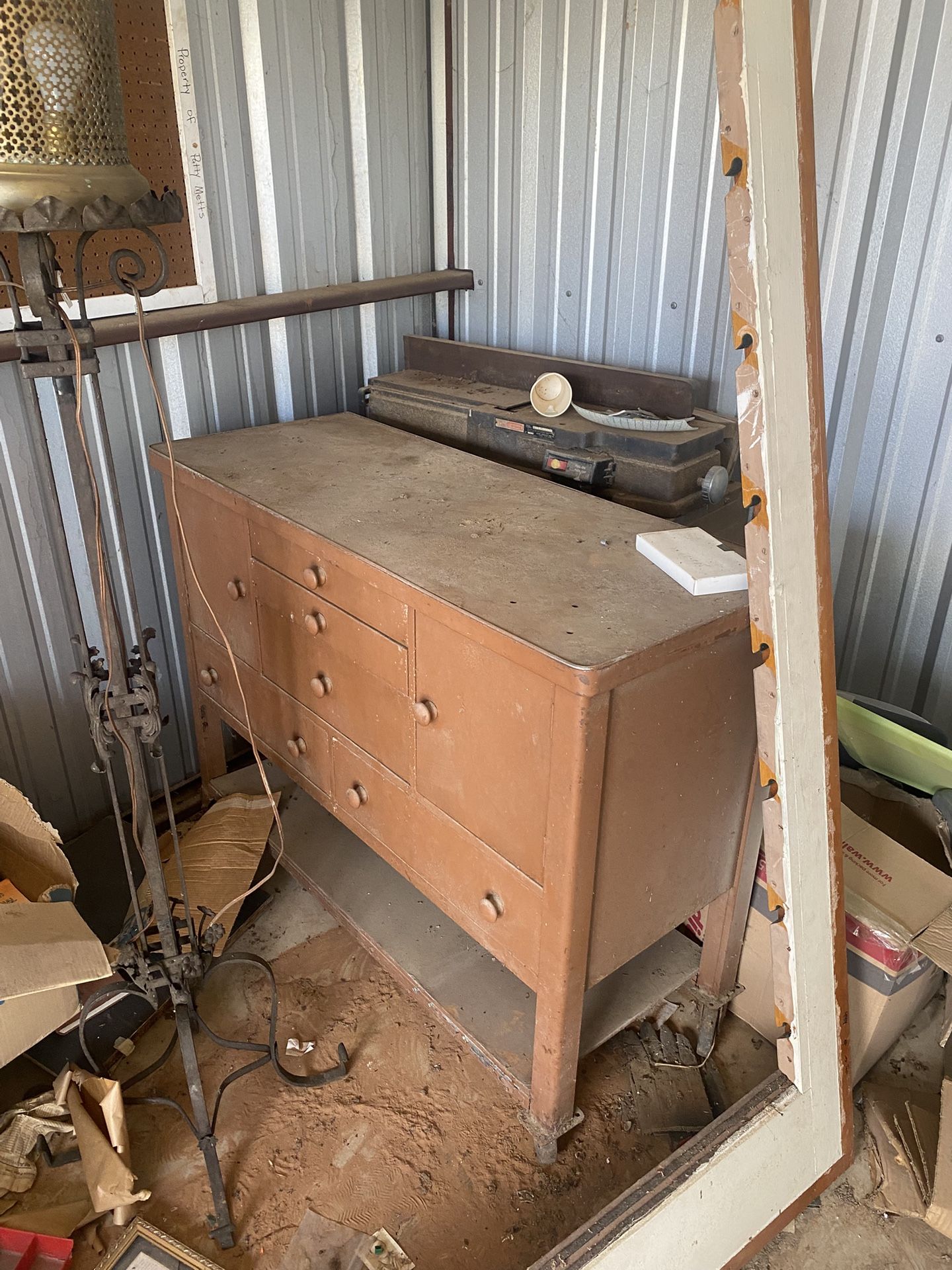 Heavy duty roll around shop/work table
