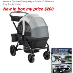 News in box Monbebe Everyday Outings Wagon Stroller, Cobblestone Grey, Toddler, Unisex$200  firm cash only pick up east Palmdale