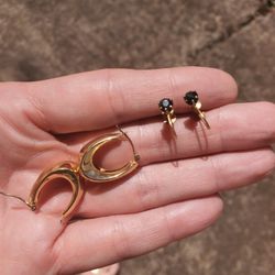 14k Hoops Earrings, 10k Gem Earrings You Choose 80 Each