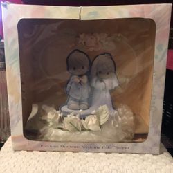 Precious Moments Heart Shaped Wedding Cake Topper