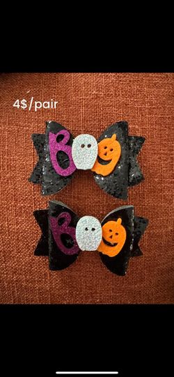 Halloween Hair Bows