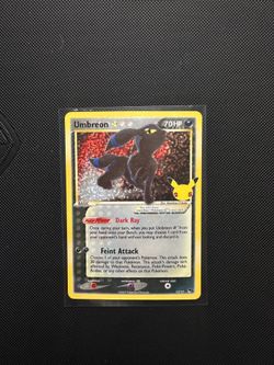 Umbreon Gold star from 25th celebrations pokemon