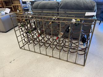 Unique Leather & Iron  Wine Rack