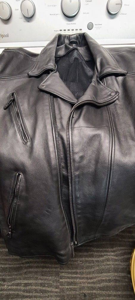 Leather Motorcycle Jacket 