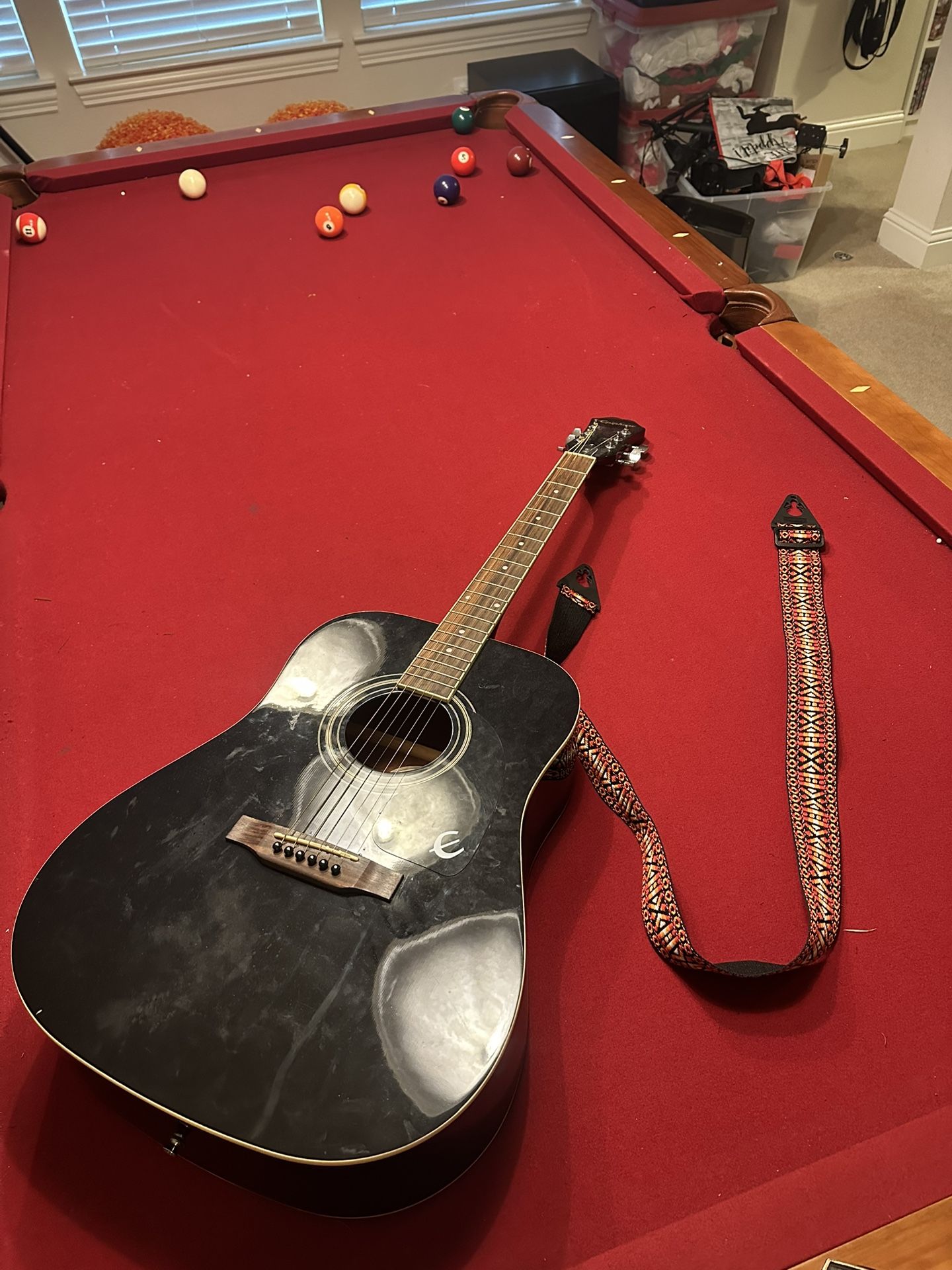 acoustic epiphone guitar