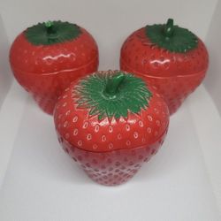 Vintage Hazel Atlas Strawberry Jam Jars