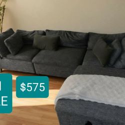 Modular Sectional Couch Sofa With Ottoman 