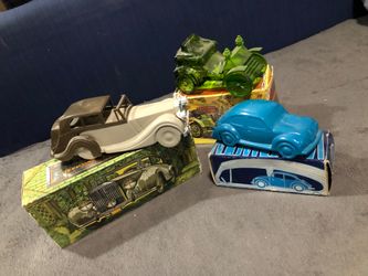 Antique aftershave cars