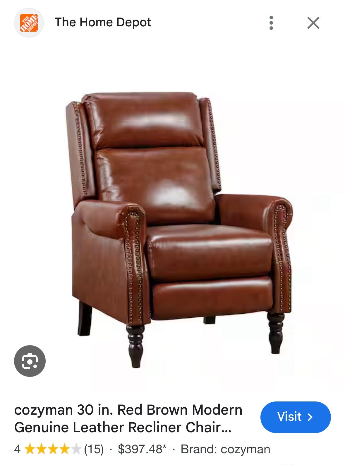 Genuine Leather Reclining