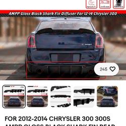 Rear Bumper Diffuser For Chrysler 300s 2014 And Up