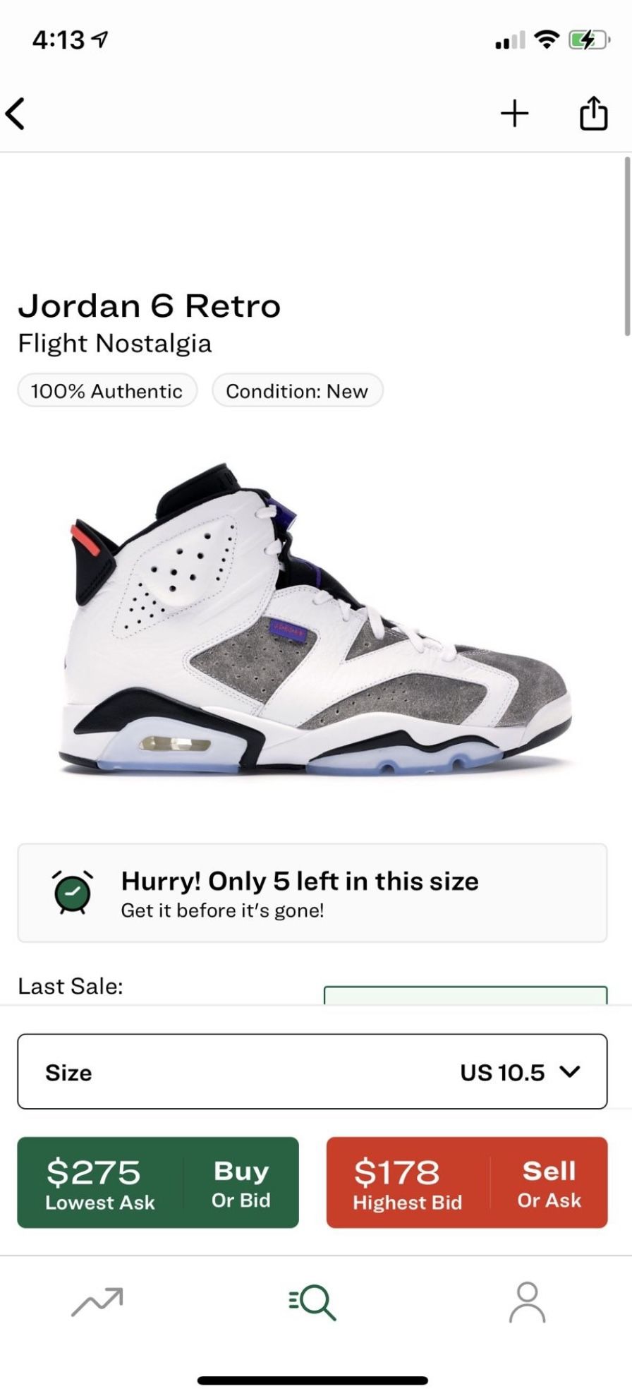 Jordan Retro Flight Nostalgia SIZE